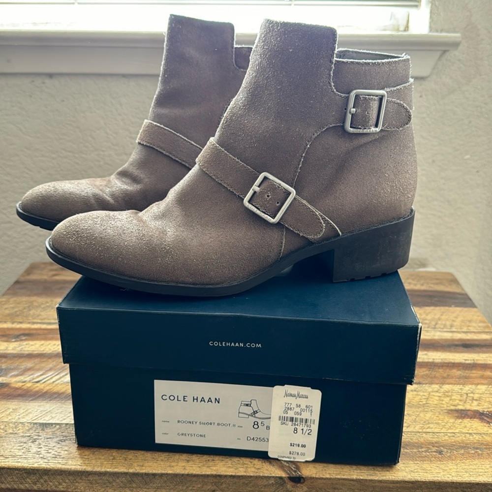 Cole Haan Rooney Short Boot in greystone
